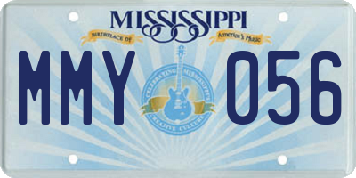 MS license plate MMY056