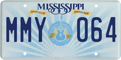 MS license plate MMY064
