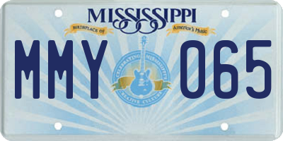 MS license plate MMY065