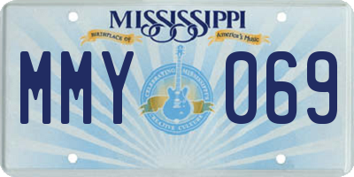 MS license plate MMY069