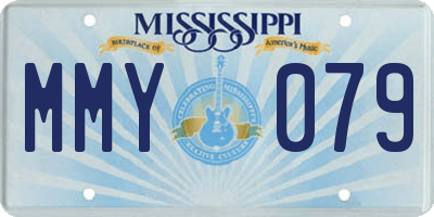 MS license plate MMY079