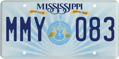 MS license plate MMY083