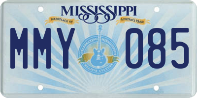 MS license plate MMY085