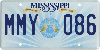 MS license plate MMY086