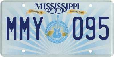 MS license plate MMY095