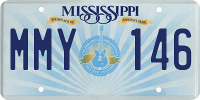 MS license plate MMY146