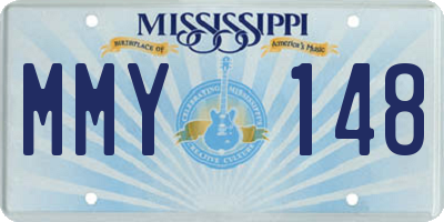 MS license plate MMY148