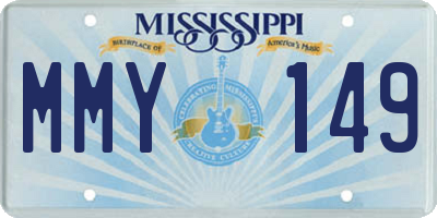 MS license plate MMY149