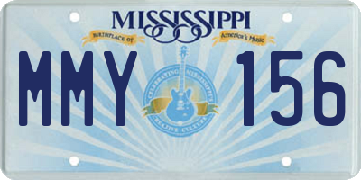 MS license plate MMY156