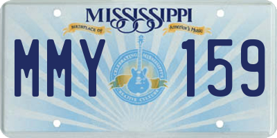 MS license plate MMY159