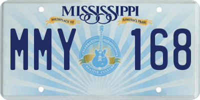 MS license plate MMY168