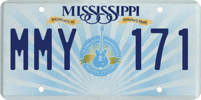 MS license plate MMY171