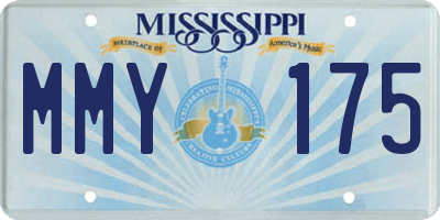 MS license plate MMY175