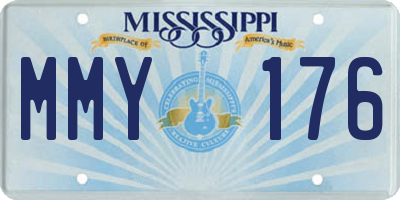 MS license plate MMY176