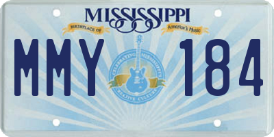 MS license plate MMY184