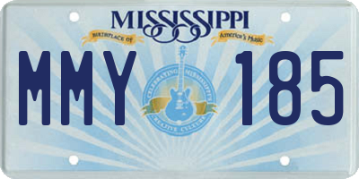MS license plate MMY185