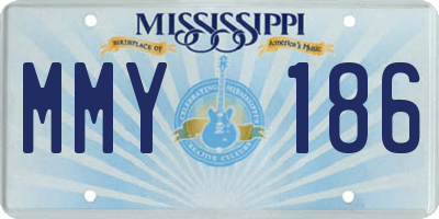 MS license plate MMY186