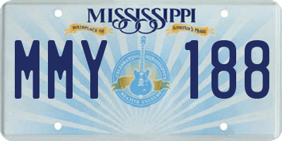 MS license plate MMY188