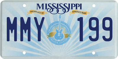 MS license plate MMY199
