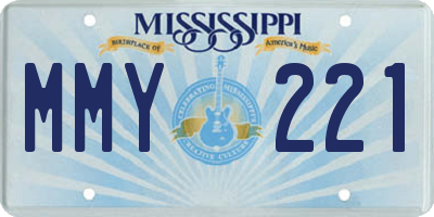 MS license plate MMY221