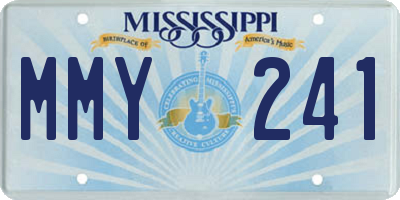 MS license plate MMY241