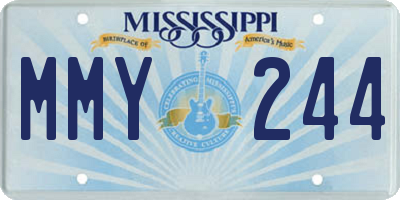 MS license plate MMY244