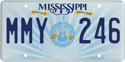 MS license plate MMY246