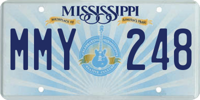 MS license plate MMY248