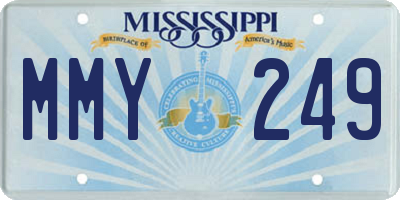 MS license plate MMY249