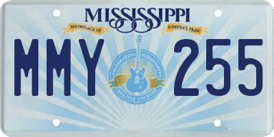 MS license plate MMY255
