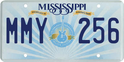 MS license plate MMY256