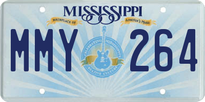 MS license plate MMY264