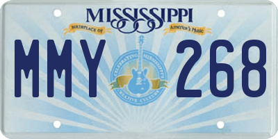 MS license plate MMY268