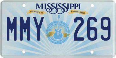 MS license plate MMY269