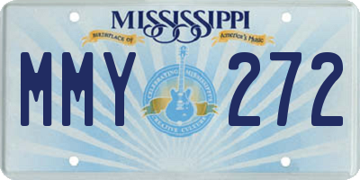 MS license plate MMY272