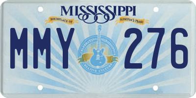 MS license plate MMY276