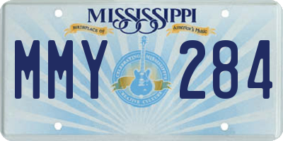 MS license plate MMY284