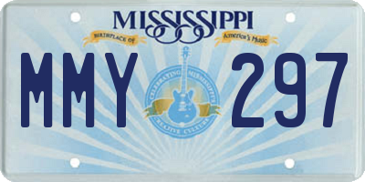 MS license plate MMY297