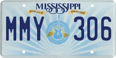 MS license plate MMY306