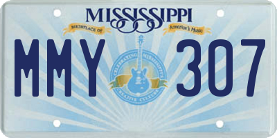 MS license plate MMY307
