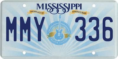 MS license plate MMY336