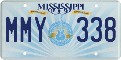 MS license plate MMY338