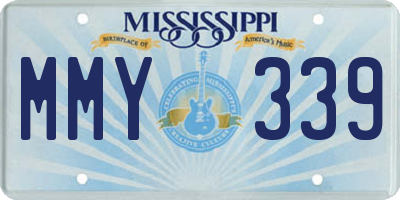 MS license plate MMY339