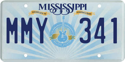 MS license plate MMY341