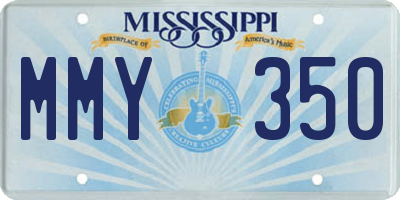 MS license plate MMY350