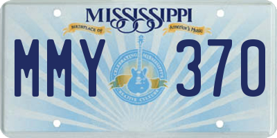 MS license plate MMY370