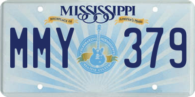 MS license plate MMY379