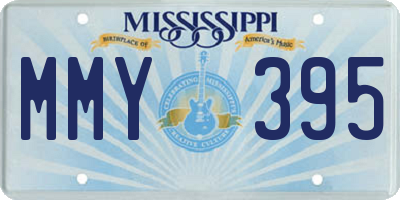 MS license plate MMY395