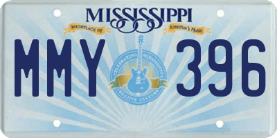 MS license plate MMY396