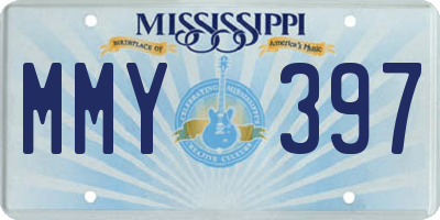 MS license plate MMY397